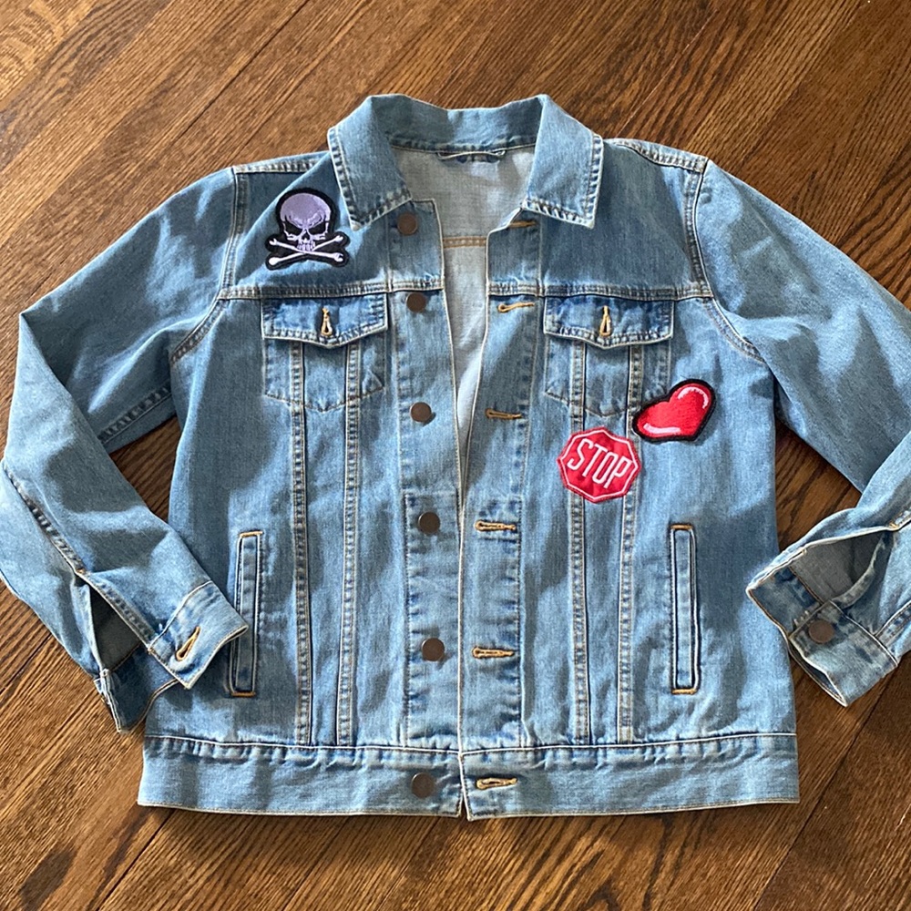 Logophile Denim Patch Jacket - image 2